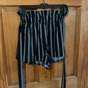 shein tie shorts